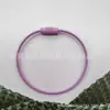 Cuerda de alambre de acero galvanizado con pintura de color directo de fábrica llavero de color caramelo etiqueta bolsa cordón de llave de dibujos animados