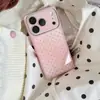 Estojo quadrado com poás em degradê de estilo nicho para iPhone 17 Pro Max, minimalista 17 Pro, fresco 17 proteção total