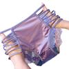 Popular Roupa Íntima Feminina de Renda, Renda Delicada e Amiga da Pele com Tiras Finas, Renda Vazada Cruzada Alta Elasticidade Tamanho Grande Roupa Íntima para Mulheres