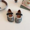 Zapatos de Cuero para Niñas 2025 Primavera Nuevos Zapatos de Princesa con Perlas de Pedrería para Bebé Fáciles de Combinar Zapatos de Cristal Brillantes para Niños Medianos y Grandes