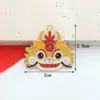 Acessórios Populares de Joias DIY para o Ano Novo: Cabeça de Dragão Paz e Bênção Joias Artesanais DIY, Acessórios para Joias DIY Esmaltados Estilo Chinês
