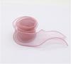 Cinto de gaze com cauda de peixe de 3-8 cm de largura, enfeites de cabelo com laço faça você mesmo, fita floral, caixa de presente, embalagem, cinto de gaze de chiffon com sobreposição dupla