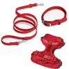 Collar de Perro de PVC Cuerda de Tracción para la Cintura Correa para el Pecho de Mascota Traje Transfronterizo Impermeable a Prueba de Suciedad Correa para Perro Envoltura Adhesiva Anti-mordeduras
