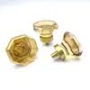 Suministros del Fabricante Manijas de Cristal, Manijas de Cajón Huevo de Paloma de Latón, Manijas de Puerta de Gabinete, Manijas de Base de Latón para Puertas de Armario