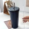 Copo com Canudo para Carro em Aço Inoxidável com Gravação e Impressão Copo de Café Portátil Copo Térmico de Aço Inoxidável Copo de Presente Copo de Água para Carro
