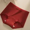 Rojo nuevo de algodón puro antibacteriano en la entrepierna, calzoncillos tipo bóxer para mujer, panties deportivas ajustadas a la cadera para niñas, algodón puro para mujer al por mayor