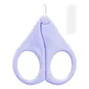 Tesoura de Unha para Bebê Aço Inoxidável Cabeça Redonda Cortador de Unha para Bebê Especial para Recém-Nascido Anti-Beliscão Tesouras de Segurança Venda por Atacado