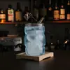 Taza de Bambú de Vidrio de Borosilicato Alto Resistente al Calor Resistente al Frío Taza para Jugo de Frutas Taza para Cócteles Taza para Bebidas Especiales Taza Larga para Cerveza Taza Colin