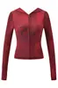 Iamgia*G conjunto de chaqueta corta con capucha de estampado de letras regular en hombros, estampado de leopardo, corte ajustado, elástico, con cremallera, y pantalón largo