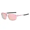 Gafas de Sol Sin Marco con Incrustaciones de Diamantes de Moda Transfronteriza para Mujer, Gafas Polarizadas Coloridas de Gama Alta para Exteriores, Conducir y Pescar