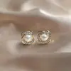 Aretes Nuevos Populares Estilo Coreano de Cuentas de la Fortuna, Tachuelas Versátiles Simples y Elegantes, Joyería para Orejas Mismo Estilo de Transmisión en Vivo al por Mayor