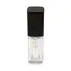 Fabricante Direto Frasco Quadrado Transparente de Grande Capacidade em PETG para Tubos de Gloss Labial Cabeça de Pincel DIY Frasco de Gloss Labial Pode Ser Impresso com Logotipo