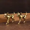 Adornos Pequeños Transfronterizos, Adornos Pequeños de Animal Zorro, Adornos de Artesanía de Latón, Adornos Pequeños Creativos, Adornos Pequeños de Cobre al por Mayor