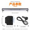Barra de luz de carretera para automóvil transfronterizo, 6 luces, 3 luces LED, luz de advertencia intermitente para camión, luz estroboscópica, luz de techo