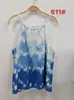 Vestido artístico azul tie-dye hecho a mano de Radix Isatidis de planta pura original, sobrecapas exteriores protectoras solares