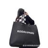 Celebridad de Internet Xiaohongshu Bolso de Fieltro Casero con Letras Capacidad Extra Grande Moderno Bolso Cruzado de Hombro Abierto Caja de Regalo Corporativa