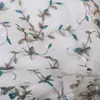 Borda Solúvel em Água Bordado Total Malha de Nylon Bordado Tecido Macio Meia-Idade Primavera e Verão Vestido de Mãe Tecido Bordado