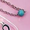 Pulsera de tobillo geométrica circular transfronteriza europea y americana, conjunto de tobillera de cuerda hueca con puntada de 8, turquesa, estilo bohemio