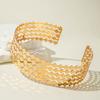 Yongge Jewelry Anillo Ancho Liso Personalizado Transfronterizo Europeo y Americano con un Diseño de Estilo Punk Geométrico y Gargantilla Exagerada
