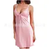 Pijama de encaje con perspectiva sexy de Europa y Estados Unidos, camisón divertido con tirantes explosivos transfronterizos, camisón de comercio exterior para mujer, perspectiva sin espalda