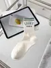 Nuevos calcetines de longitud media con estampado de letras, calcetines de algodón modernos estilo coreano, absorbentes del sudor y resistentes al olor, adecuados para deportes y uso diario, calcetines de algodón a rayas, colección primavera/verano