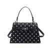 Bolso versátil transfronterizo para mujer 2026 nuevo de moda de verano con lunares, bolso de hombro, estilo coreano, oficina, bolso cruzado de alta gama