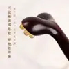 Palo de Masaje Facial en Forma de Y de Cuerno de Palo de Rosa Peine de Masaje para el Hogar Dredaje de Puntos de Acupuntura Peine de Meridianos Rastrillo de Astas con Mango Largo