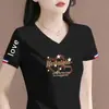 Moda da Mamãe Comércio Exterior Estampado Gola V Feminino Estilo Coreano Tendência Ins Moda Casual Transfronteiriça Blusa Design 2026