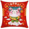 Al por mayor directo de fábrica almohada año del conejo almohada roja tendencia nacional regalo de celebración de aniversario funda de almohada funda de cojín