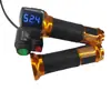 Pantalla azul control de crucero de tres secciones + interruptor A manija de giro para coche eléctrico accesorios para coche eléctrico manija de control de velocidad manija del acelerador