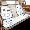 Almofada para Assento de Carro, Universal para Todas as Estações, Almofada Simples de Desenho Animado Meio-Cobertura, Antiderrapante, Respirável, Almofada Única para Banco Traseiro