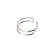 Anillo Minimalista de Doble Caña de Bambú, Diseño de Nicho de Moda, Estilo Genial, Popular en Línea, Anillo Fresco Único, Venta al por Mayor de Fábrica