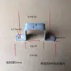 Abrazadera de Escuadra Cuadrada de Acero Inoxidable para Fijación de Tubos Cuadrados