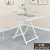 Mesa Plegable Mesa de Comedor Hogar Apartamento Pequeño Mesa Cuadrada Mesa de Comedor para 4 Personas Mesa Portátil para Puesto al Aire Libre Mesa y Sillas Dormitorio Jianhe Luz de Vela