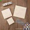 En Stock Tabla de Tejer Hecha a Mano Herramienta para Dar Forma al Ganchillo DIY Tablero Perforado de Posicionamiento con Hilo Suave Tablero de Fijación para Crochet