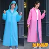 Impermeable unisex grueso no desechable al por mayor para viajes al aire libre, impermeable ligero de moda de EVA con apertura ancha para niños