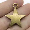 35x 29mm 6,8g multicolor Acessórios vintage europeus e americanos pingente de sol, lua e estrelas estrela de cinco pontas