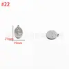 Venta al por mayor del fabricante Acero Inoxidable Presión de Aceite Colgante Cabeza Humana DIY Estilo Europeo y Americano Colgante Personalizado Accesorios de Joyería DIY