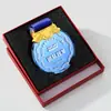 Medallas Creativas de Cristal Espejo Personalizadas de Metal de Alta Gama para Colgar en Juegos Deportivos, Premios de Competición Grupal, Souvenirs