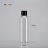 Botellas de Plástico Transparentes con Tapa abatible en stock 30 50 100ml Flexibles para Loción Cosmética Botellas Dispensadoras con Tapa de Mariposa