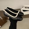 ¡Estilo Inspirado en Chanel! Bailarinas de estilo francés con pala poco profunda para mujer, Nuevos Zapatos Casuales 2025 con Punta Redonda, Tipo Mary Jane, Slip-On