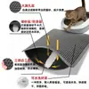 Tapete para Caixa de Areia de Gato com Frete Internacional, Tapete Coletor Antrespingo Dobrável de Camada Dupla para Caixa de Areia de Gato, Tapete de Controle de Areia de Gato