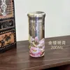 Diario Xiaocha Taza de Titanio para Estudiantes Mujeres, Taza Aislada de Titanio Puro de Alto Valor Celebridad de Internet con Popote, Portátil, Compacta y Lujosa