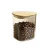 Frasco hermético con tapa de bambú, caja de almacenamiento a prueba de humedad para cocina, frasco transparente, recipiente para granos, contenedor de almacenamiento, frasco transfronterizo para té y dulces