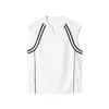 Camiseta sin mangas deportiva de moda americana para hombre de verano, chaleco sencillo de entrenamiento para hombres y adolescentes, holgado y cómodo