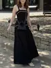Vestido Longo Feminino Casual Moda Elegante Simples Slim-Fit Sem Mangas para Comércio Exterior Transfronteiriço Europeu e Americano Primavera/Verão 2026