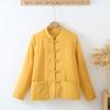Se Puede Usar Afuera, Ropa de Casa Estilo Chino, Gasa de Doble Capa de Algodón Puro, Pijamas Gruesos para Mujer de Otoño e Invierno, Casual y Cómodos
