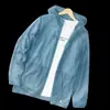 Nova Jaqueta de Gelo de Seda com Proteção Solar de Verão para Homens, Roupa de Proteção Solar para Pesca, Proteção UV, Múltiplas Opções de Cor, Peça de Roupa Branca da Moda