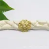 Acessórios de joias artesanais com miçangas faça você mesmo, suporte de flores oco de cobre puro, chapéu de flor, cocar de noiva antigo, acessórios de cabelo, material de acessórios