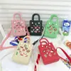 Bolsa de Playa Eva, Bolso de Mano Simple Casual Europeo y Americano, Bolsa Perforada DIY, Bolso de Moda para Mujer para Deportes al Aire Libre